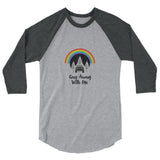 Jeep Gay Away With Me 3/4 sleeve Super Soft Raglan Baseball Shirt