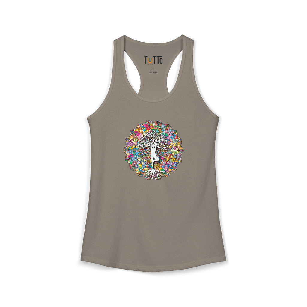 Mandala Racerback Tank - Find your Zen