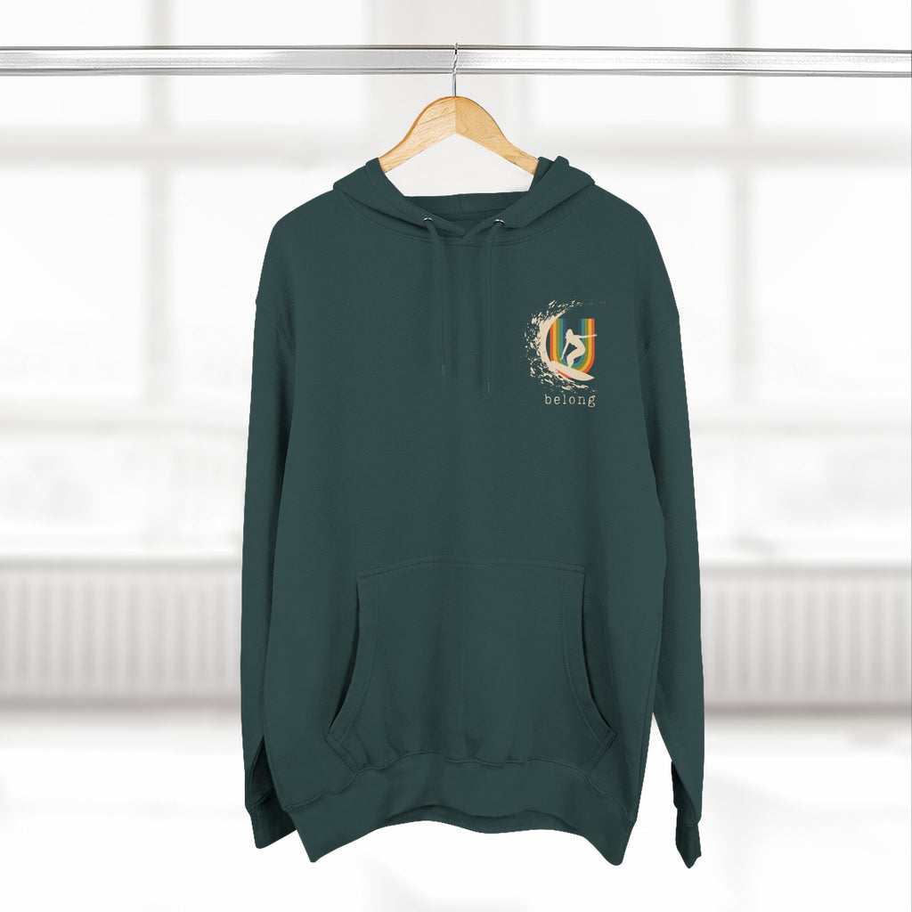 Tofino B.C.inspired Surfer Girl U belong– Fleece Hoodie