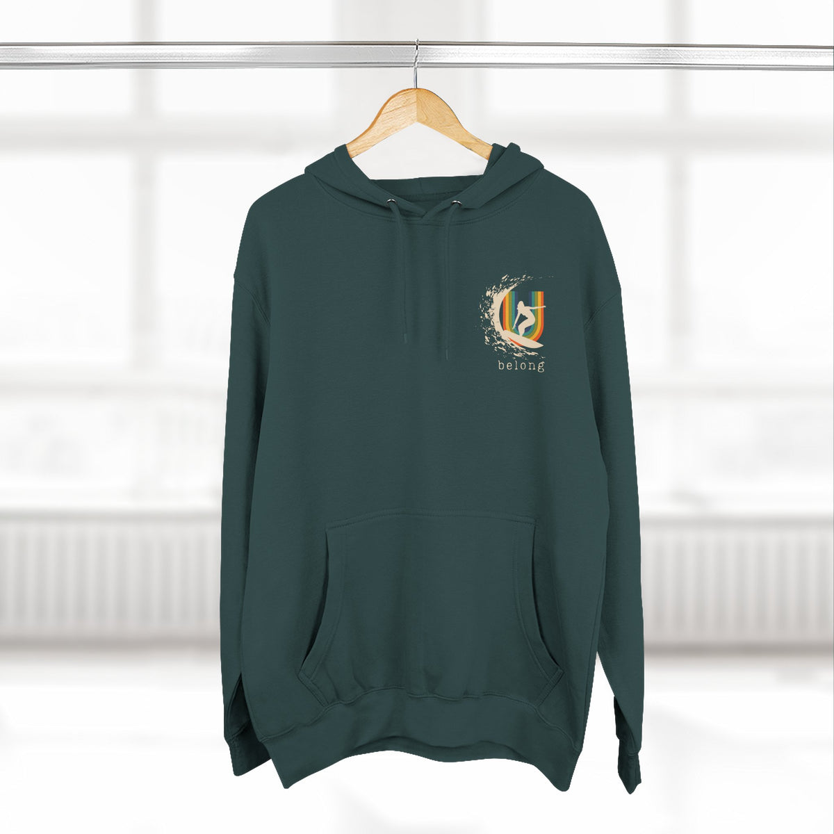 Tofino B.C.inspired Surfer Girl U belong– Fleece Hoodie