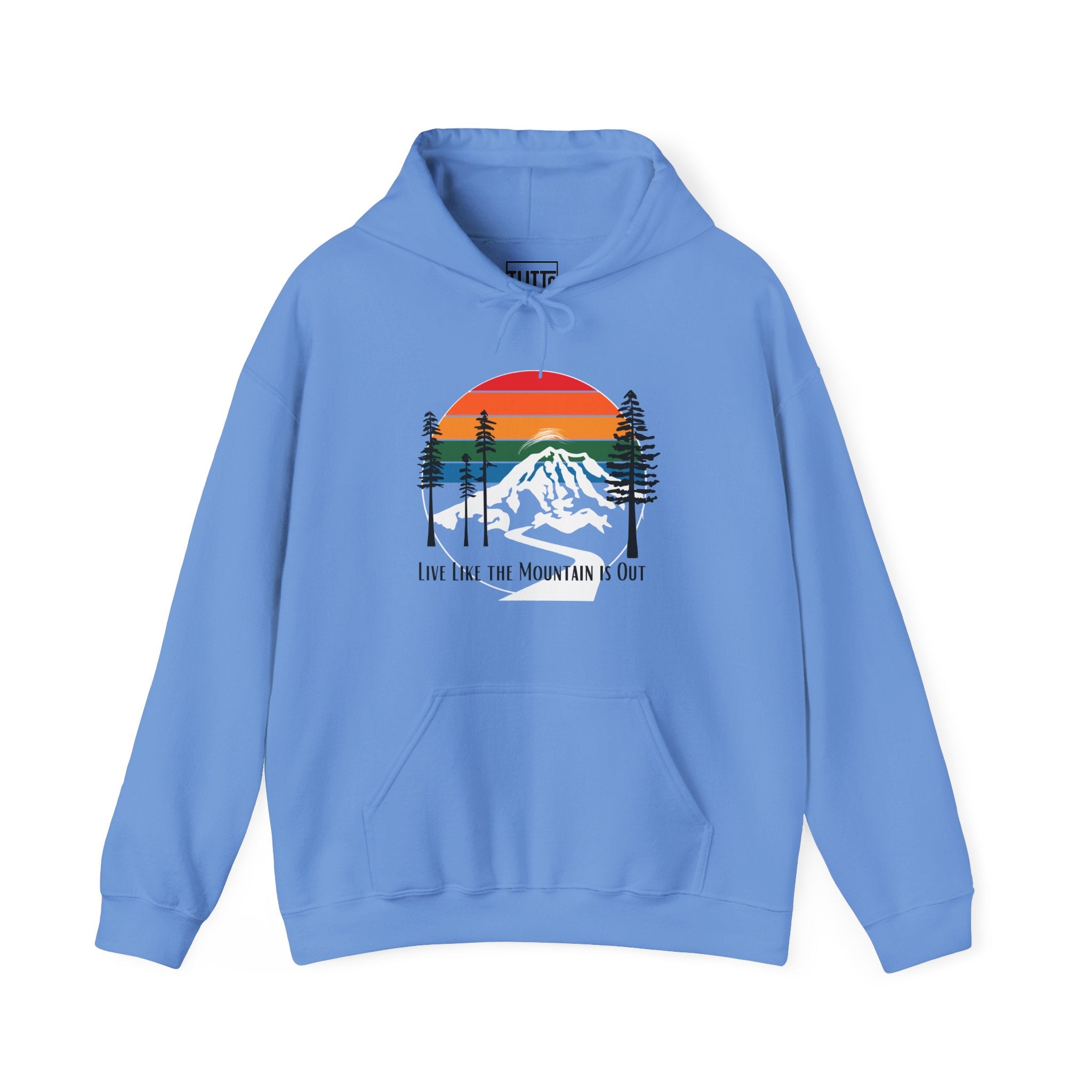 PNW- Mount Rainier Live like the Mountain is Out Hoodie