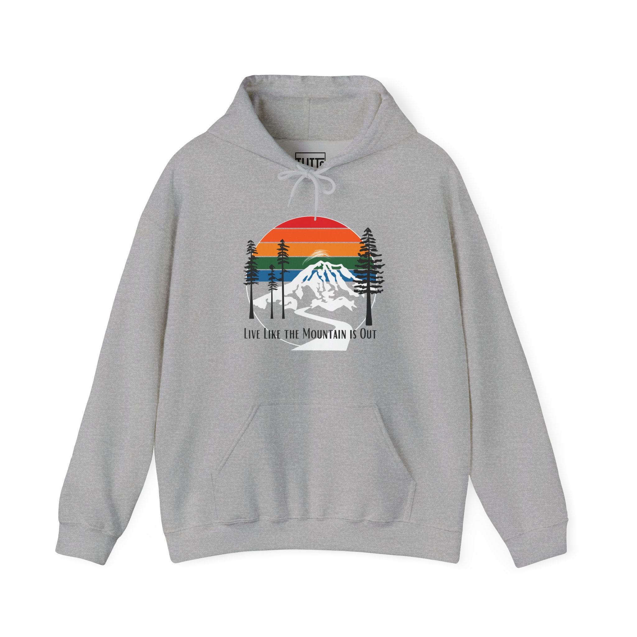 PNW- Mount Rainier Live like the Mountain is Out Hoodie