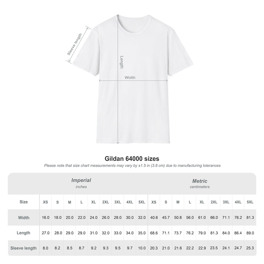 Abstract Flower Bodies Softstyle Tee