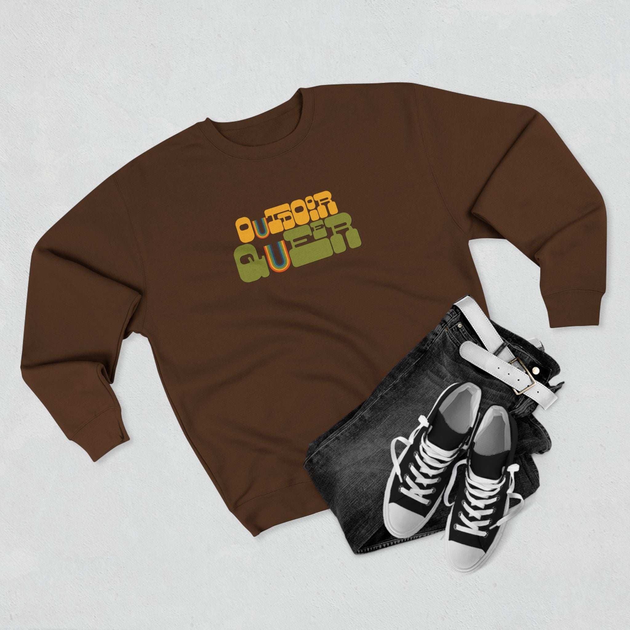 Retro Outdoor Queer Fall Sweatshirt