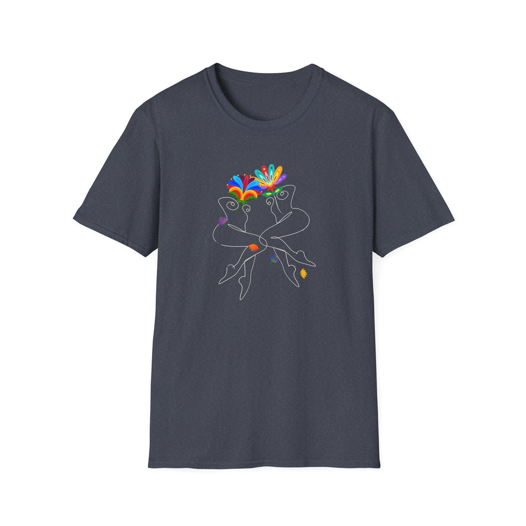 Abstract Flower Bodies Softstyle Tee