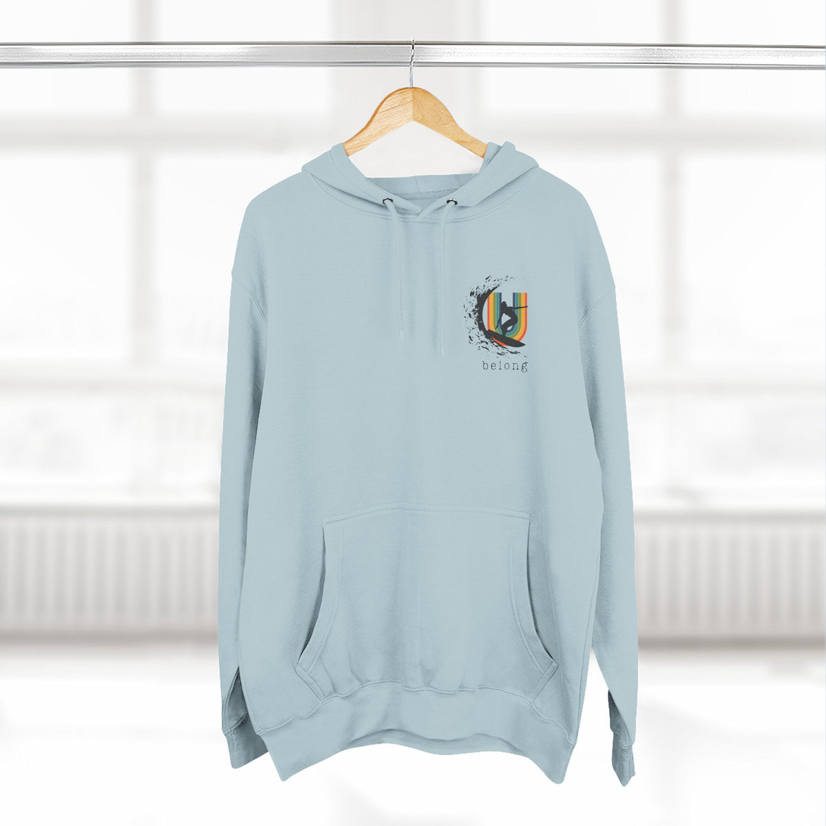 Tofino B.C.inspired Surfer Girl U belong– Fleece Hoodie