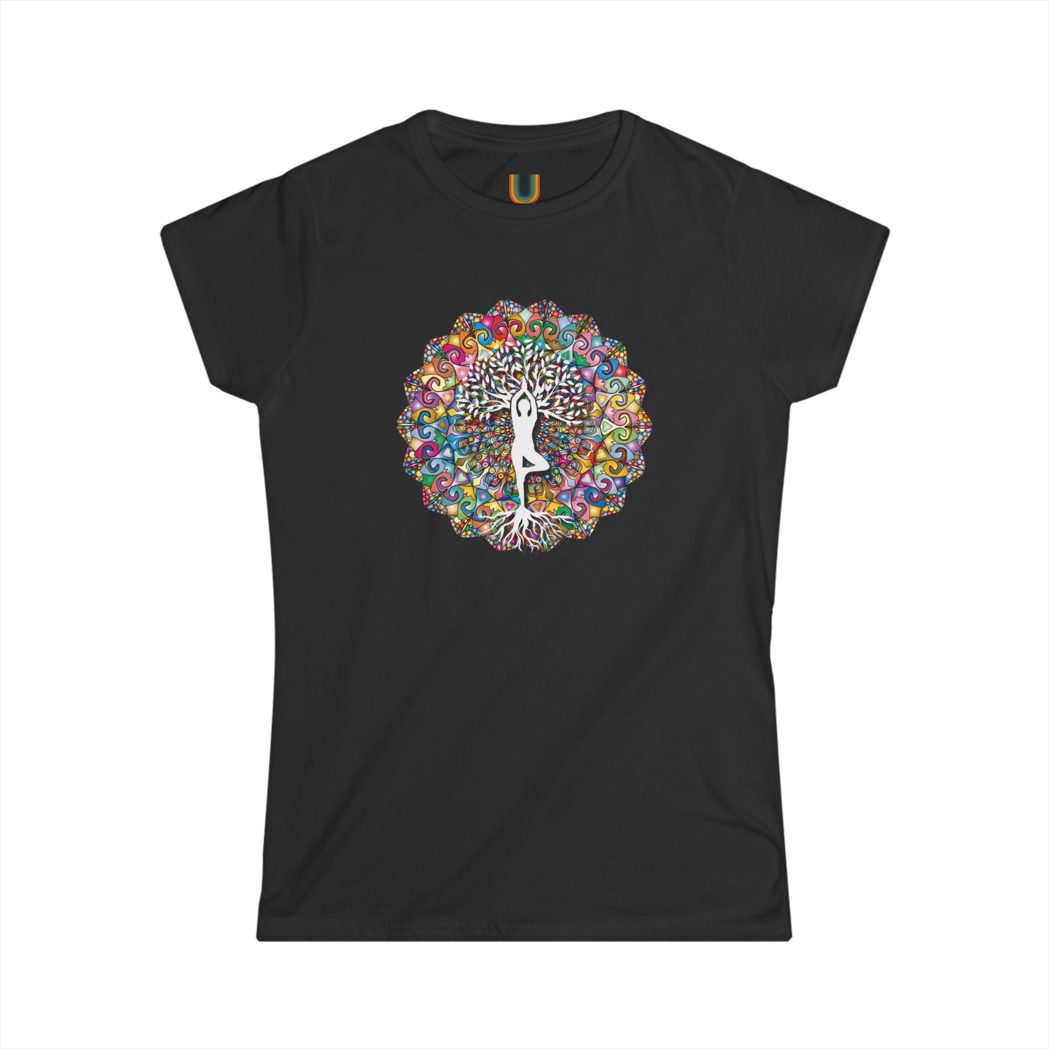 Mandala fitted Tee — Find your Zen