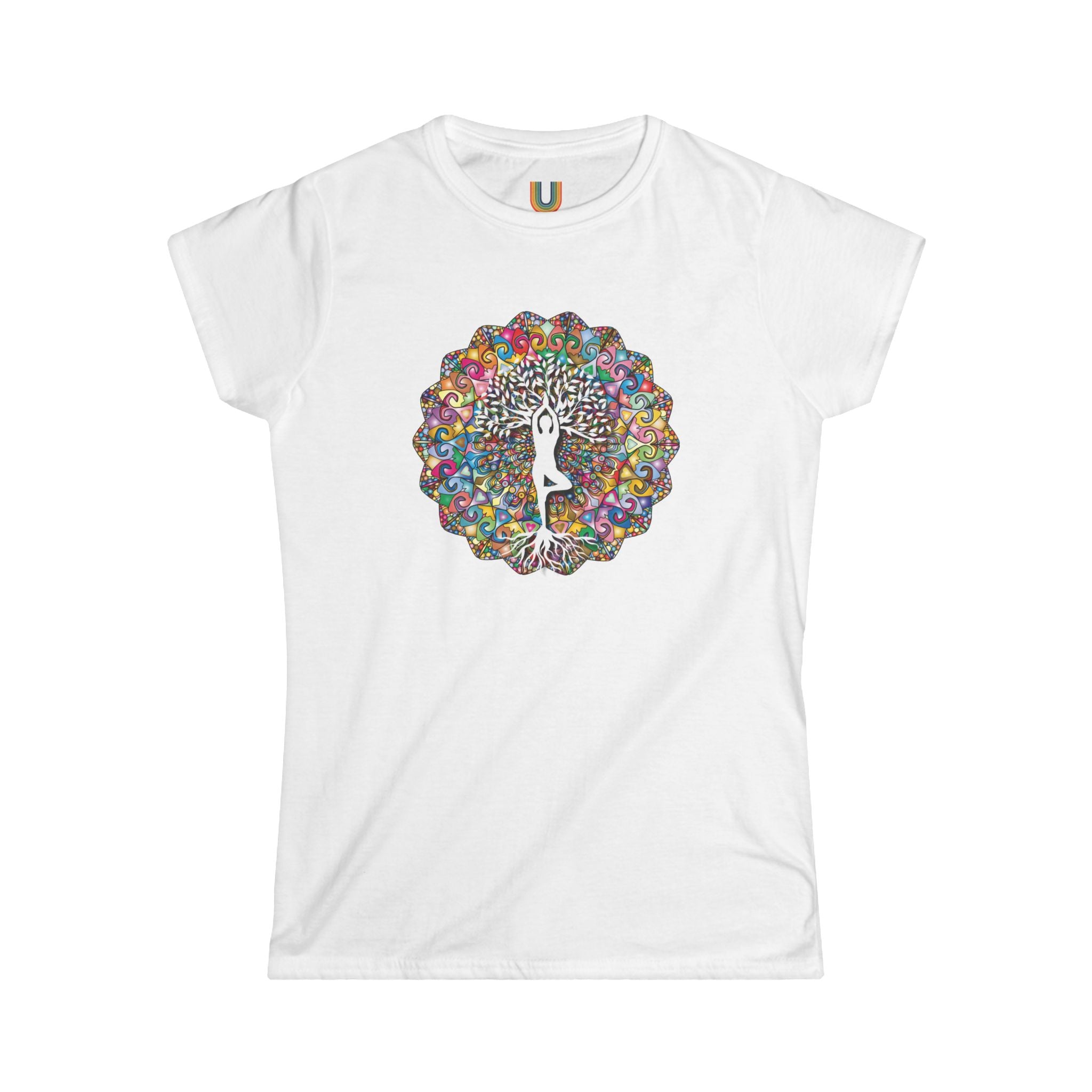 Mandala fitted Tee — Find your Zen