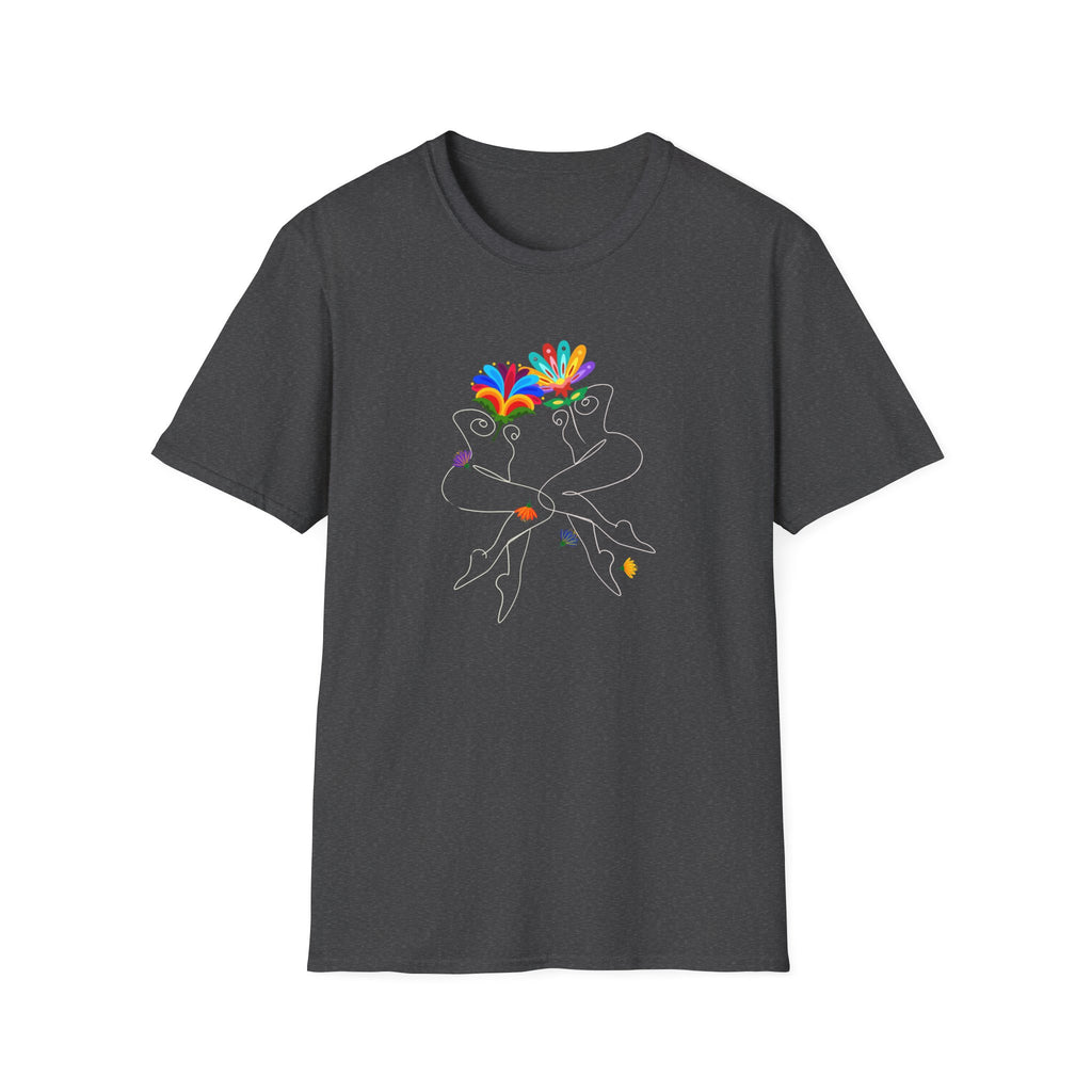Abstract Flower Bodies Softstyle Tee