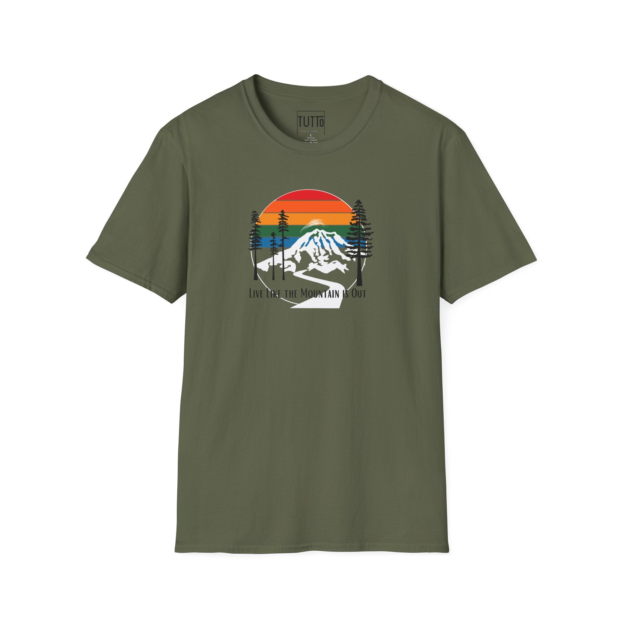 Live Like The Mountain is Out - Mount Rainier Tee