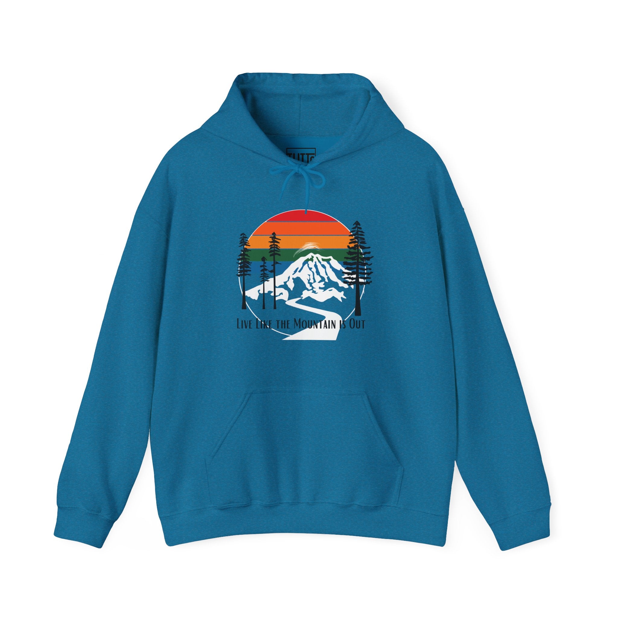 PNW- Mount Rainier Live like the Mountain is Out Hoodie