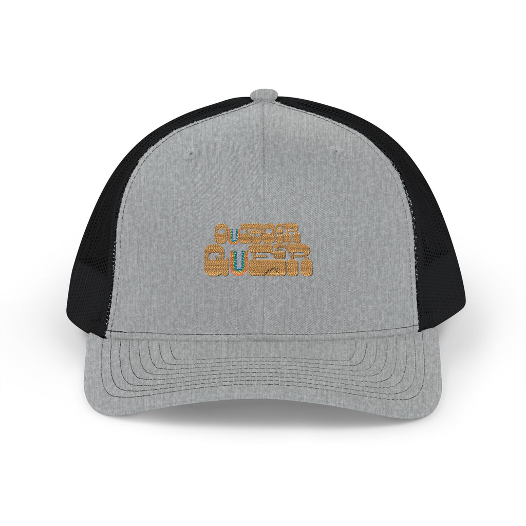 Retro Outdoor Queer Embroidered Trucker Cap