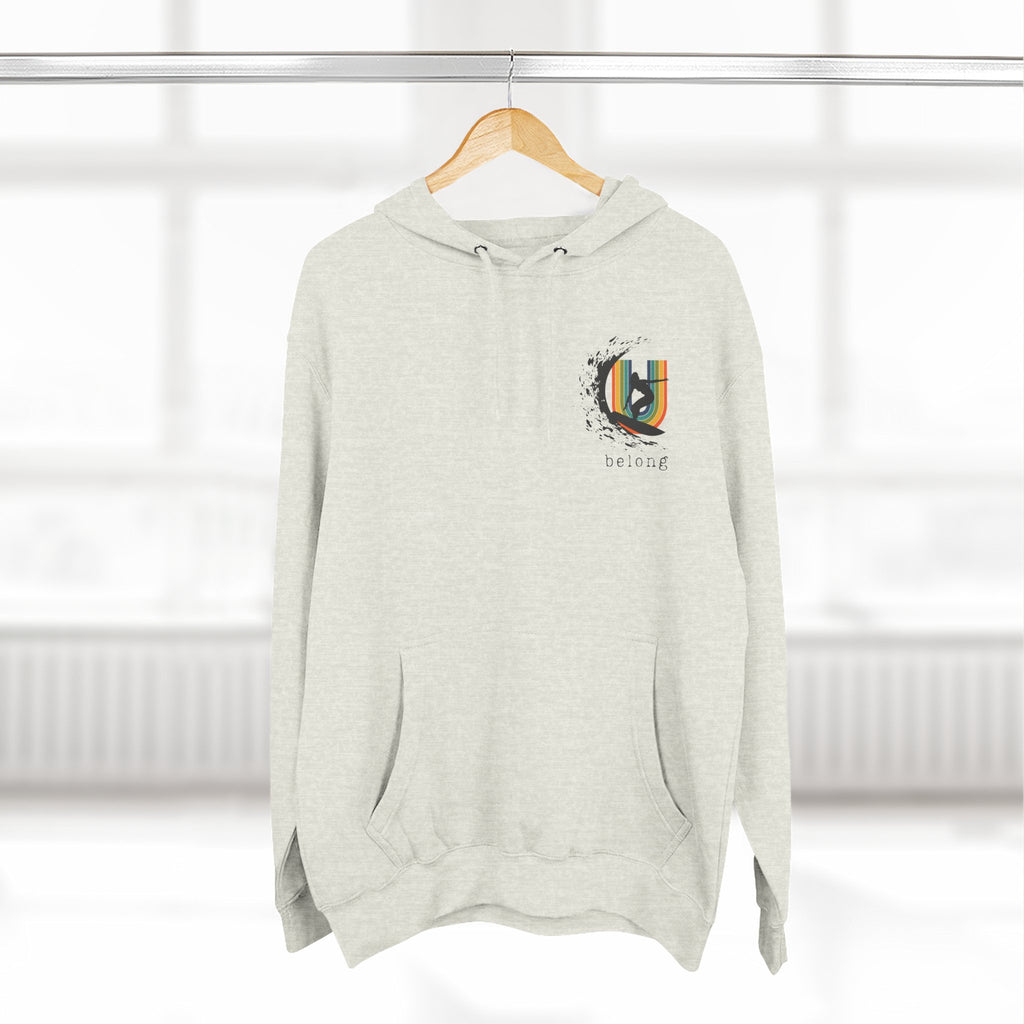 Tofino B.C.inspired Surfer Girl U belong– Fleece Hoodie