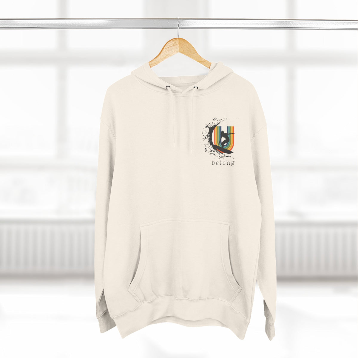 Tofino B.C.inspired Surfer Girl U belong– Fleece Hoodie
