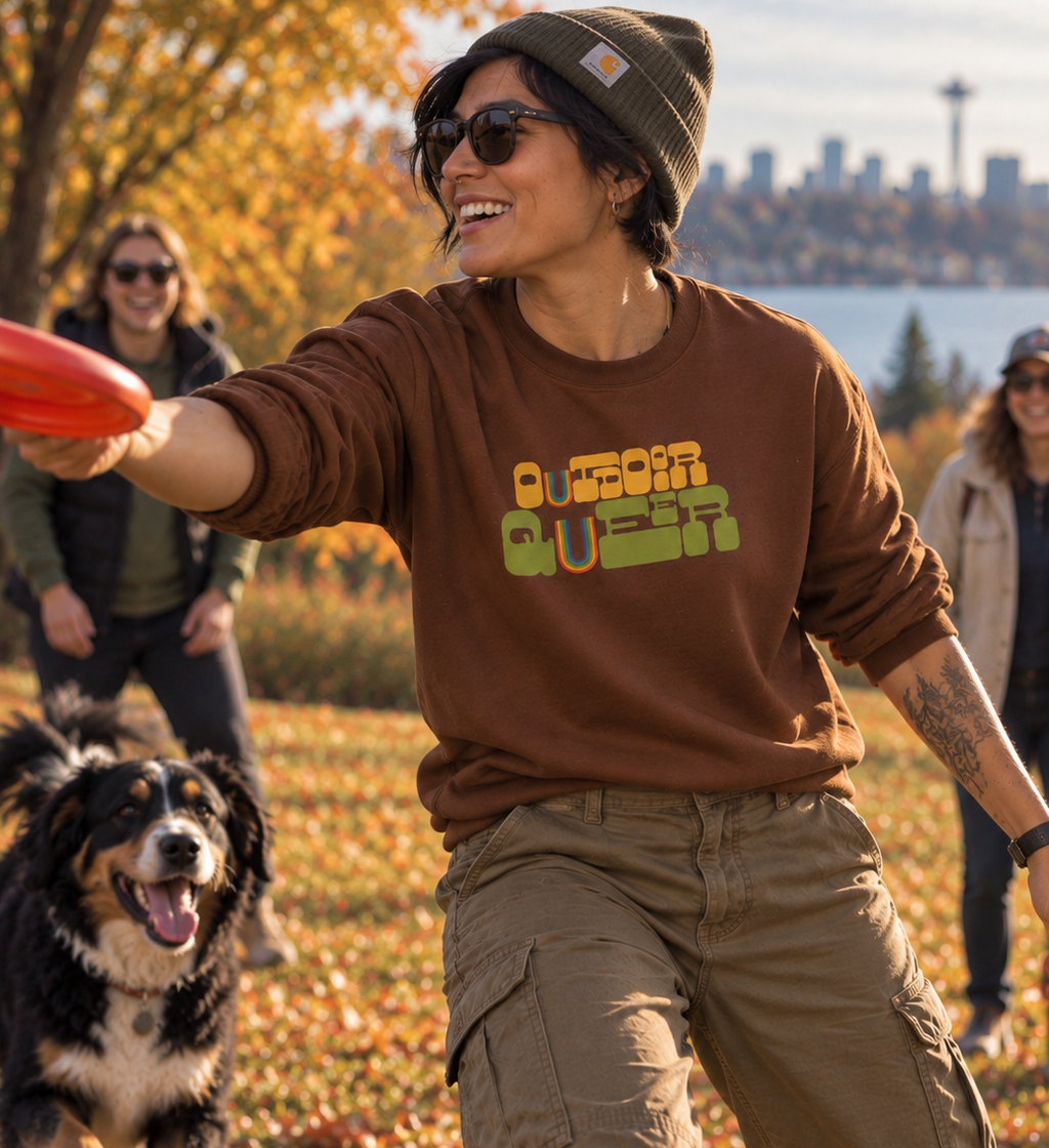 Retro Outdoor Queer Fall Sweatshirt