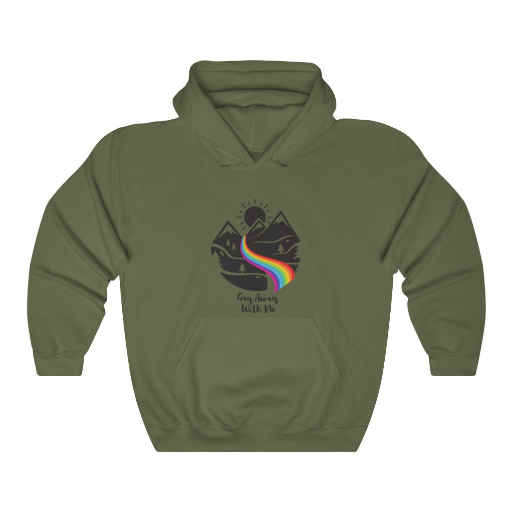 Gay Away With Me Mountain Heavy Blend™ Hoodie