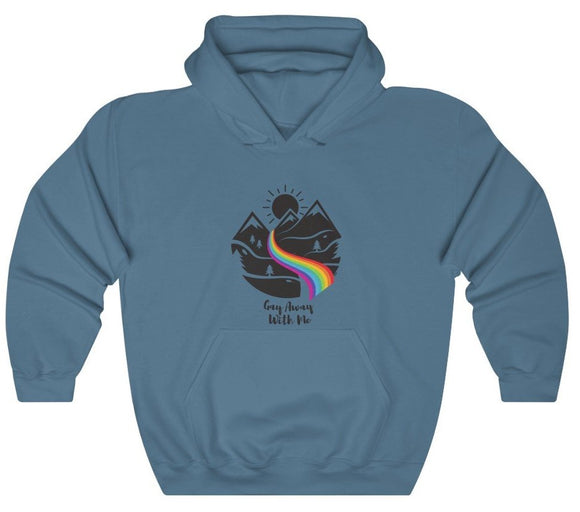 Gay Away With Me Mountain Heavy Blend™ Hoodie