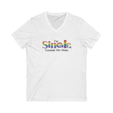 I'm Single. Change My Mind. V-neck Unisex Tee