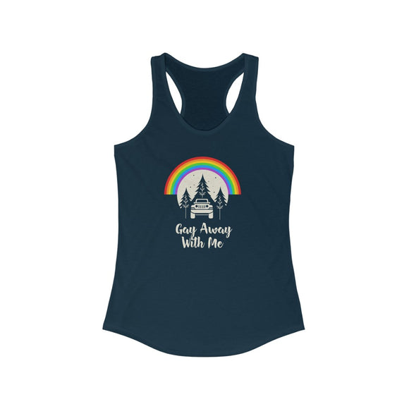 Jeep Gay Away with Me Racerback Tank Top