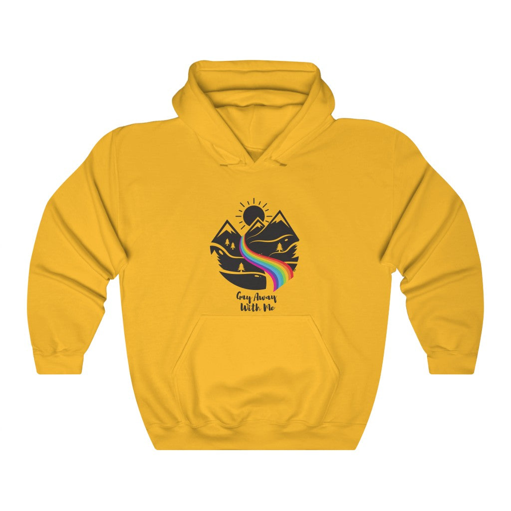 Gay Away With Me Mountain Heavy Blend™ Hoodie