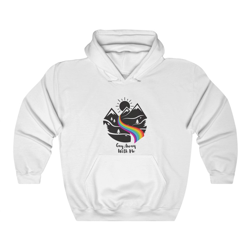 Gay Away With Me Mountain Heavy Blend™ Hoodie