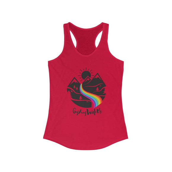 Mountain Gay Away with Me Racerback Tank Top