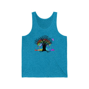 Rainbow Tree of Life- Relaxed Fit Tank