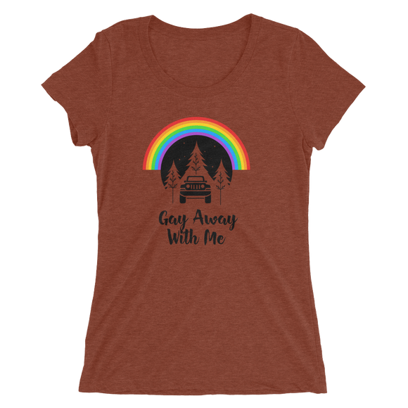 Jeep Gay Away with Me - Fitted Super Soft Tee